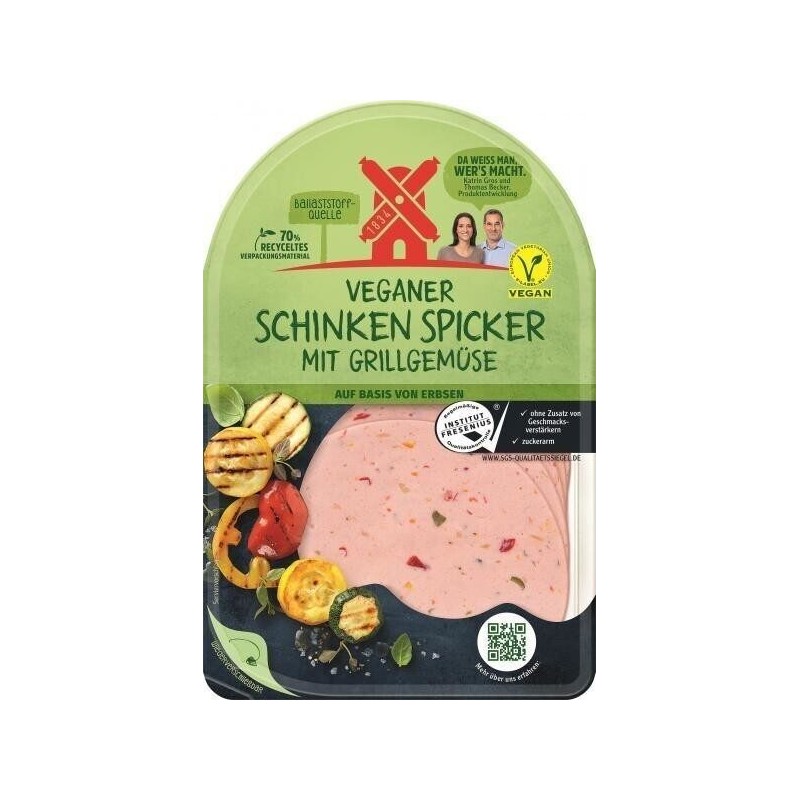 Jambon aux légumes grillés végétalien vegan 80g