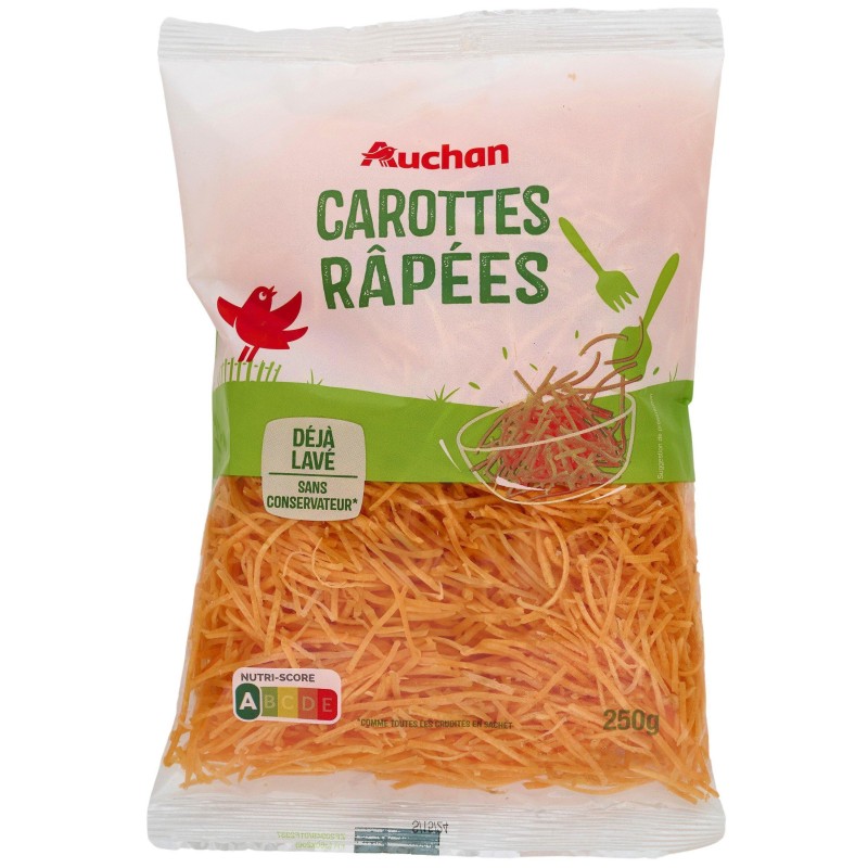 Carottes râpées déjà lavé 250g