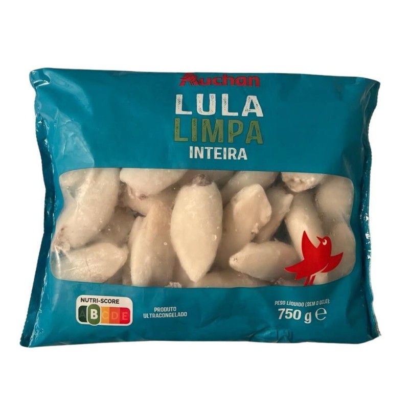 Calamars entiers propres 750g