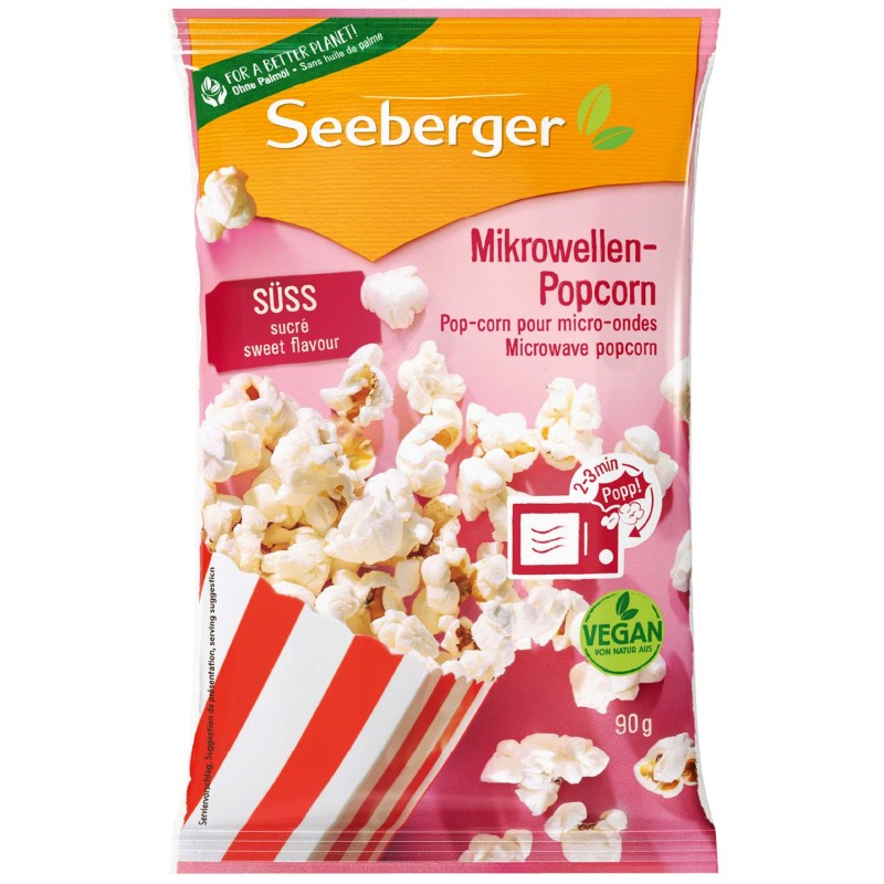 Popcorn micro-onde sucré végan 90g