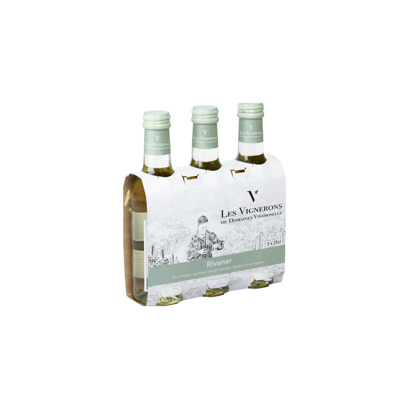 Vin blanc AOP rivaner 10.5% 3x25cl