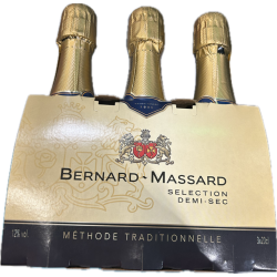 Mousseux sélection demi-sec 12% 3x20cl