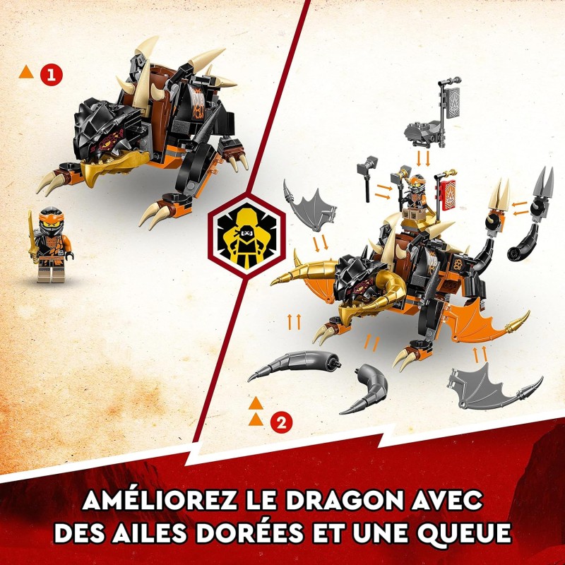 Ninjago Le dragon de terre de Cole – Évolution 71782