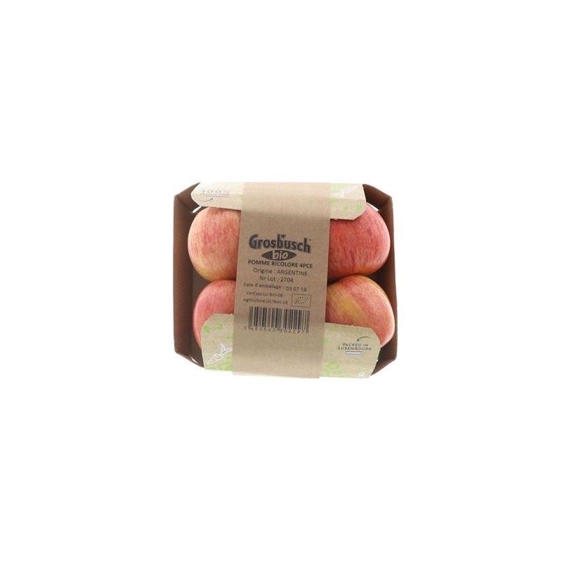 Bio Pomme bicolore 4 fruits