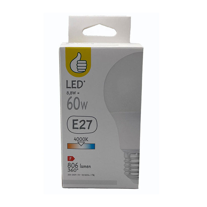 Ampoule LED E27 60w Lumière Blanche