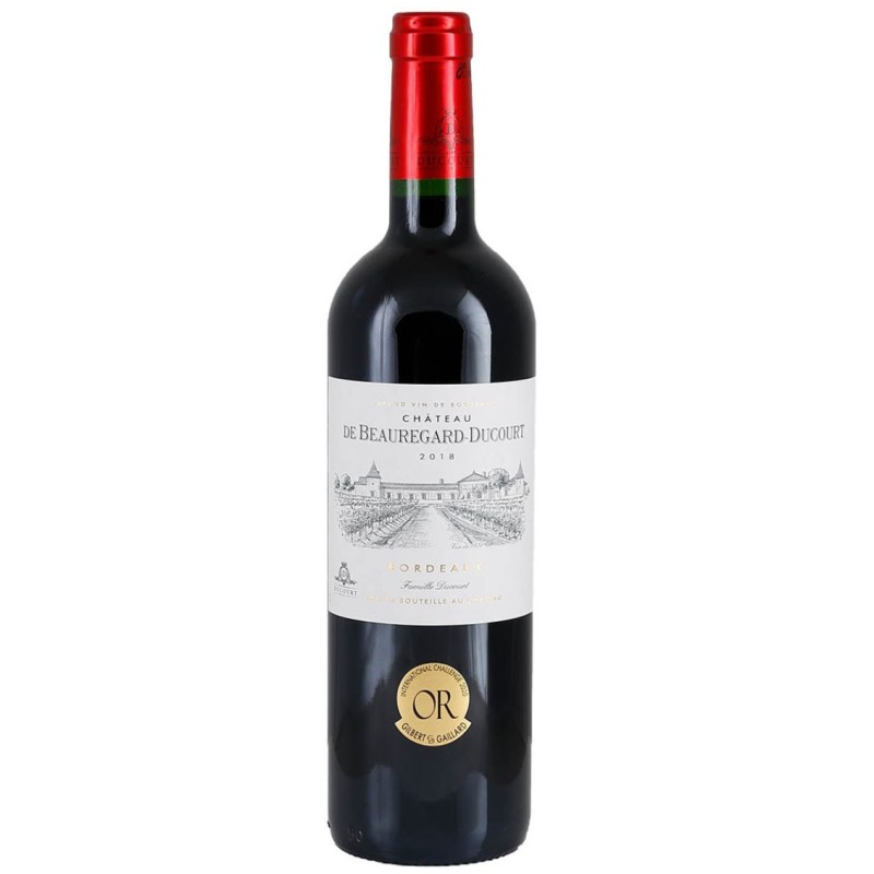 Vin rouge Bordeaux Château Beauregard-Ducourt 13.5% 75cl
