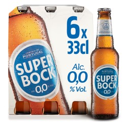 Bière blonde portugaise sans alcool 0% 6x33cl