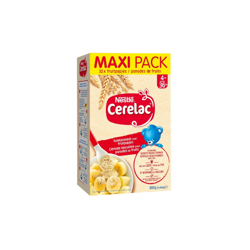 Céréales biscuitées dès 4 mois sans sucres ajoutés 800g