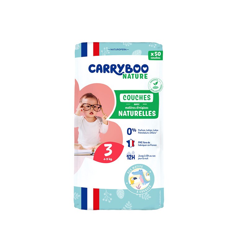 Couches écologiques Nature 4-9kg taille 3 x50