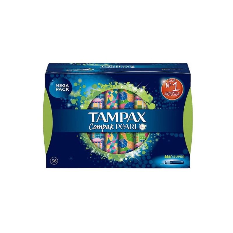 Tampons compak pearl super avec applicateur x36