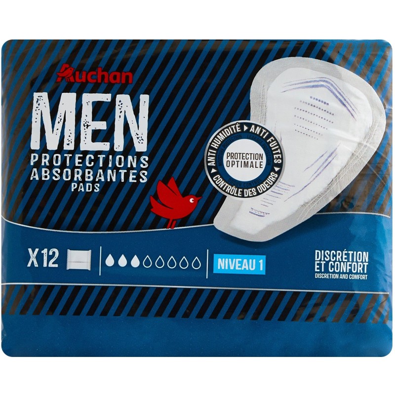Protections absorbantes pour homme niveau 1 x12