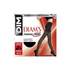 Collant diam’s contour 360° galbe parfait résistant taille 3 25D noir