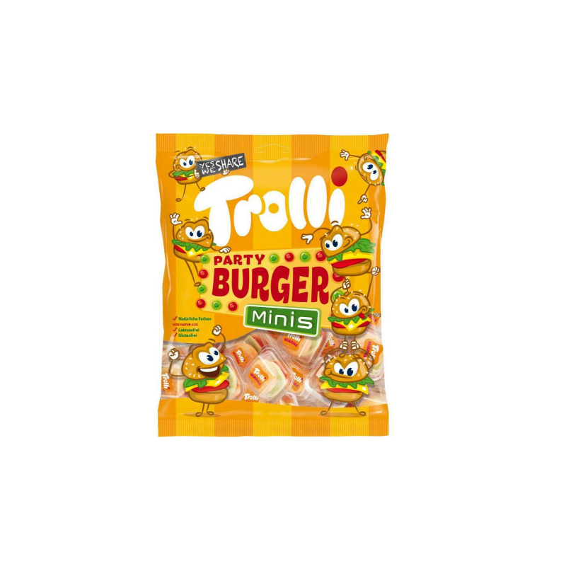 Bonbons mini burgers aux fruits 170g