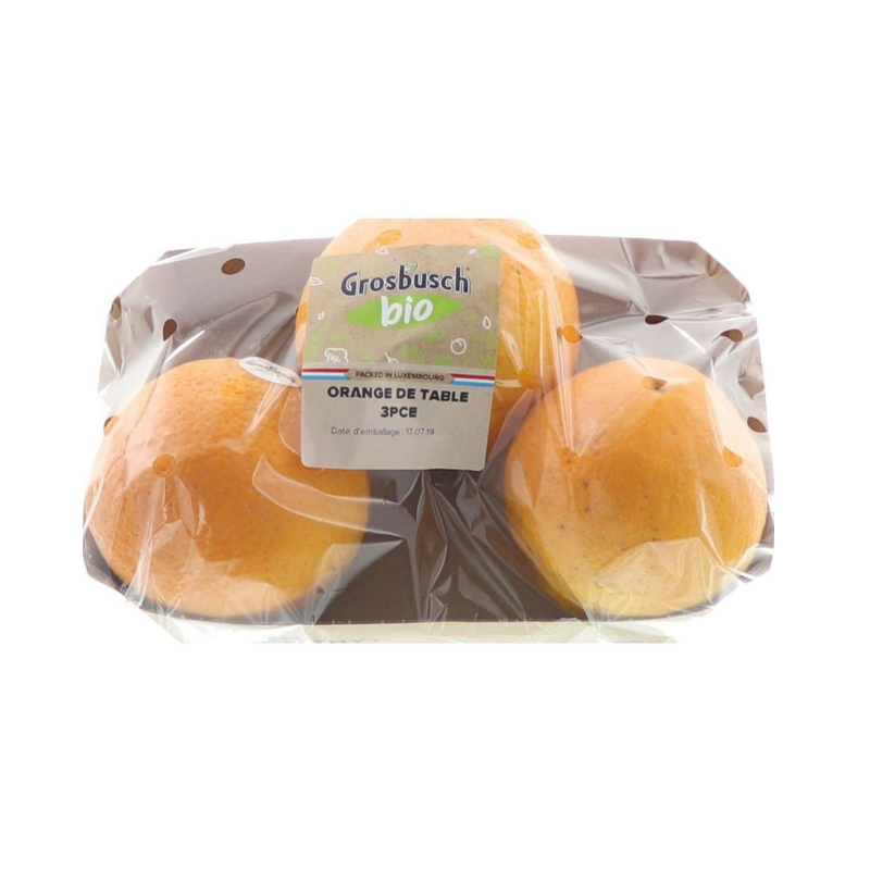 Orange de table bio 3 pièces