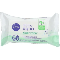 Lingettes hygiène intime à l'aloe vera x15