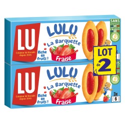 Biscuit à la fraise Lulu La Barquette 2x120g