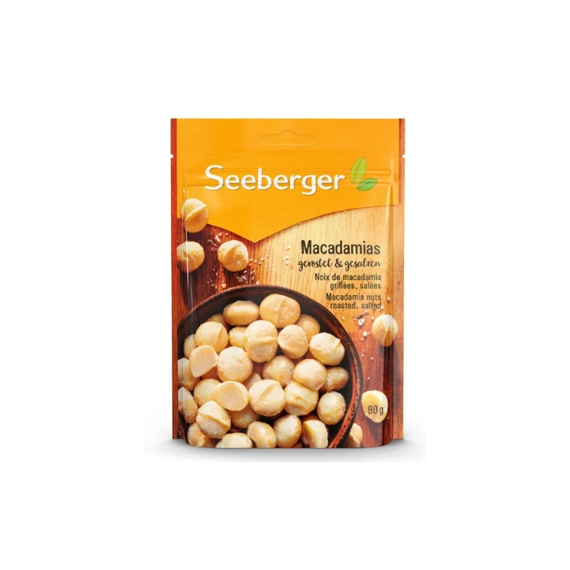 Noix de macadamia grillées et salées 80g