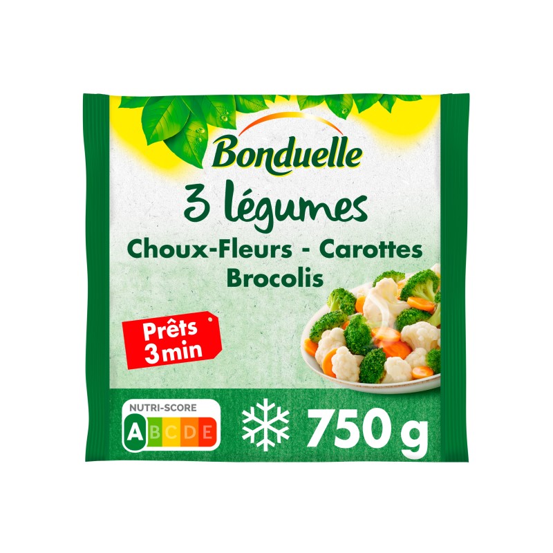 Choux fleurs carottes et brocolis 750g