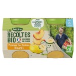 Bio Pommes Nectarines Bananes dès 6 mois 2x130g