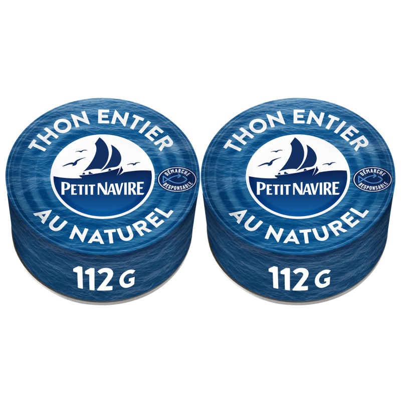 Thon entier au naturel 2x112g