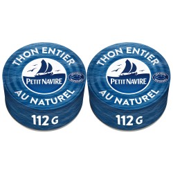 Thon entier au naturel 2x112g