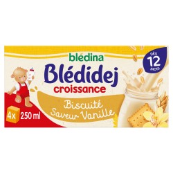 Céréales lactées biscuité vanille dès 12 mois 4x250ml