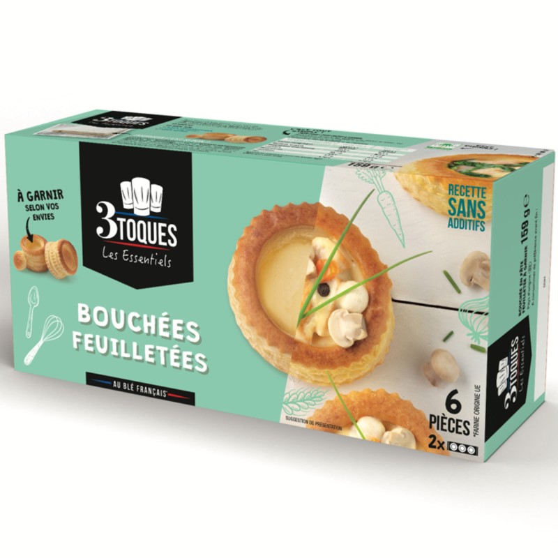 Bouchées feuilletées à garnir x6 159g