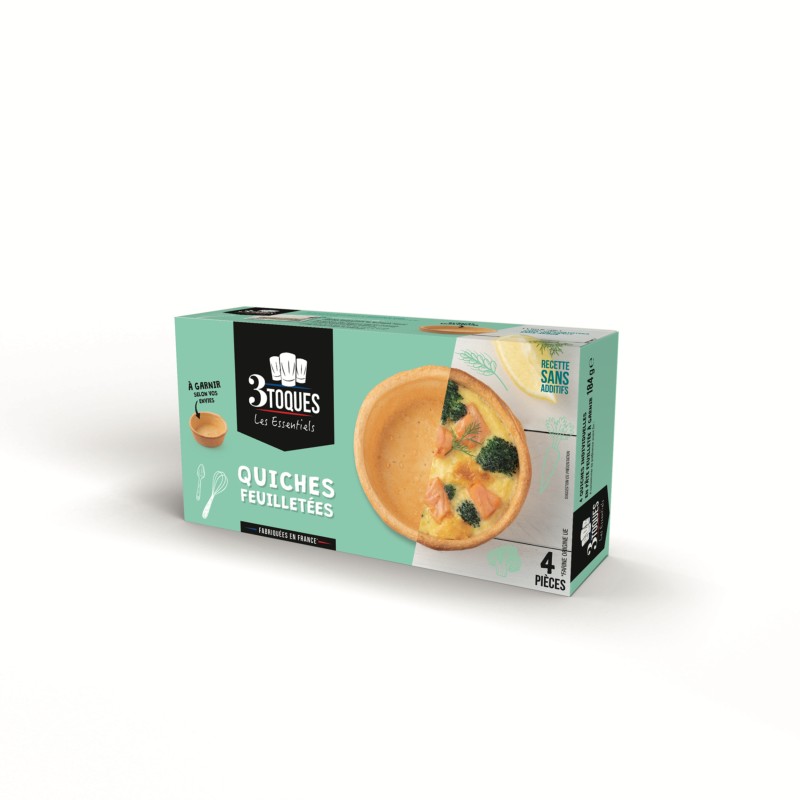 Quiches feuilletées x4 184g