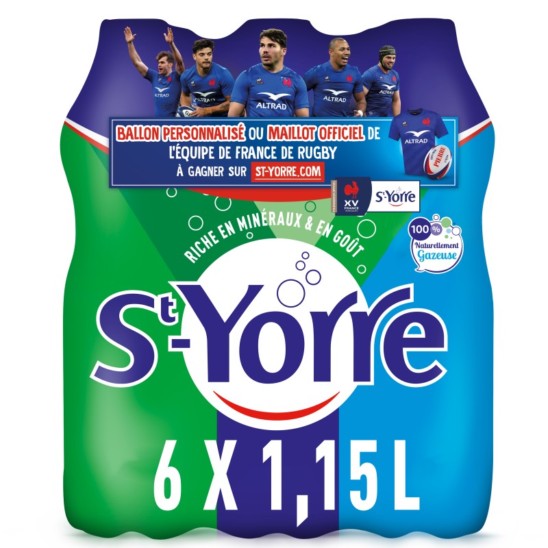 Eau Minérale Naturelle Gazeuse 6x1.15l