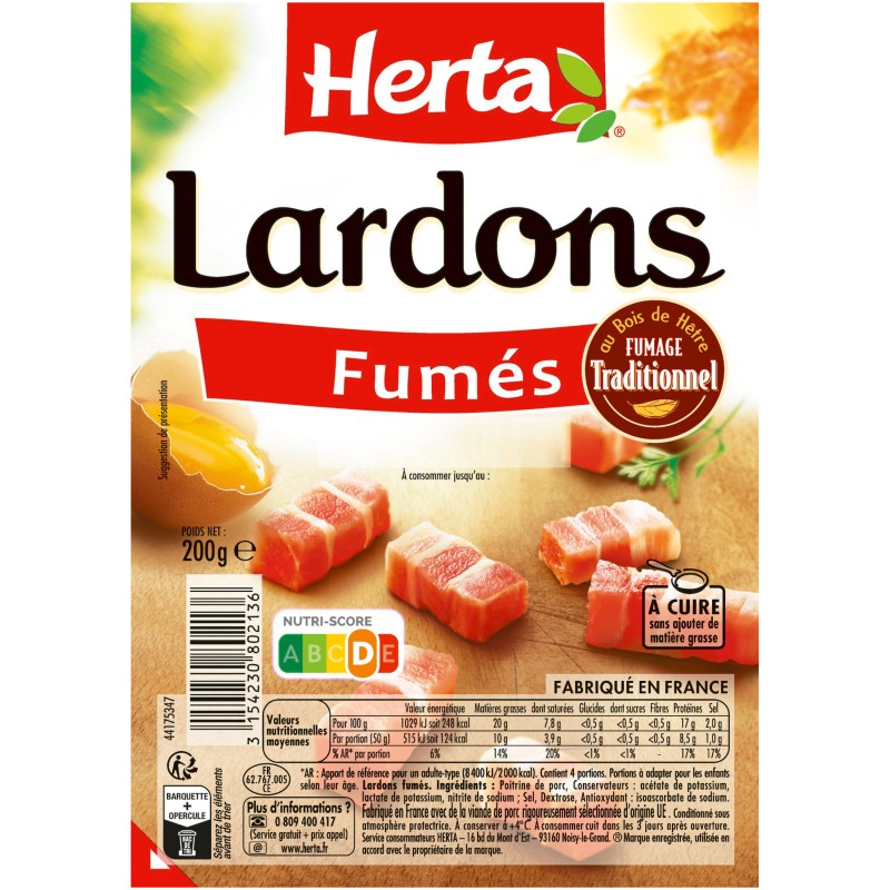 Lardons Fumés 200g