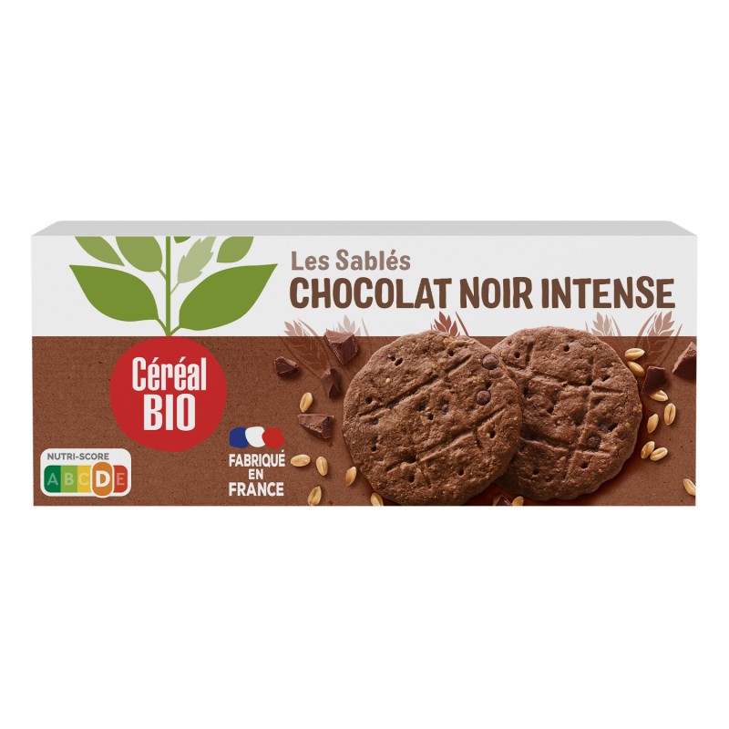 Bio Sablés Chocolat Noir Intense 132g