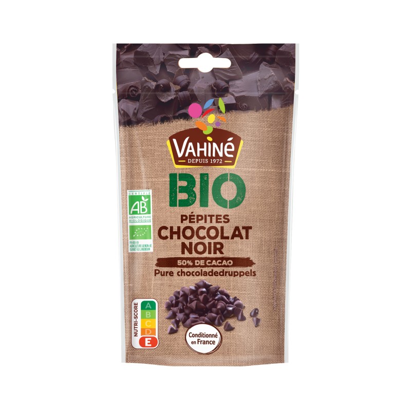 Bio Pépites de Chocolat Noir 50% de Cacao 100g