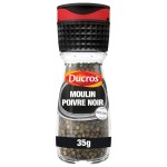 Poivre noir grains force 6 moulin réglable 28g