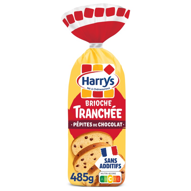 Brioche tranchée aux pépites de chocolat 485g