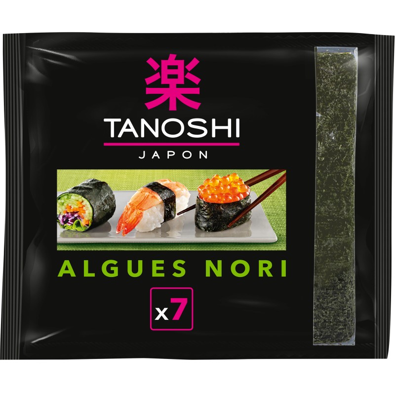 Algues nori grillées pour sushis et makis x7 17.5g