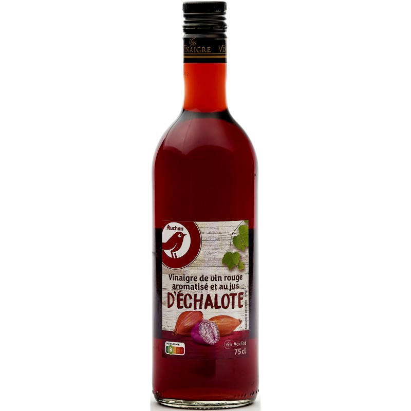 Vinaigre de vin rouge au jus d'échalote 75cl