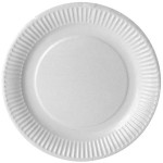 Assiettes Blanches en Carton 18cm x50