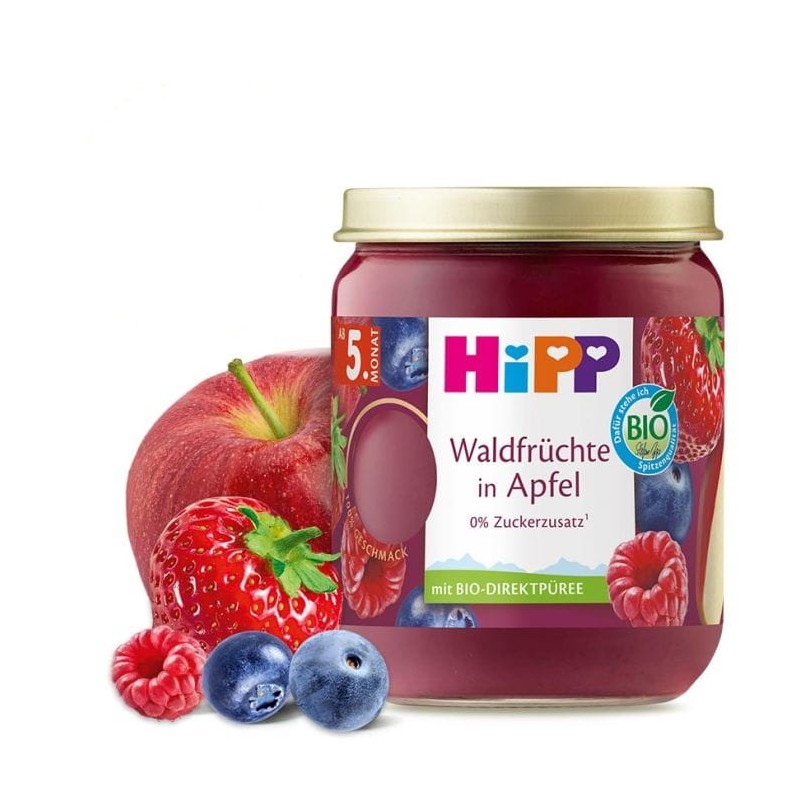 Compote fruits des bois bio dès 5 mois 160g