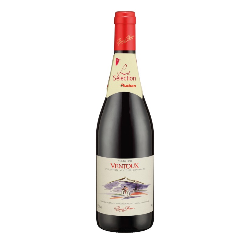 Vin rouge côtes du ventoux AOP 14.5% 75cl