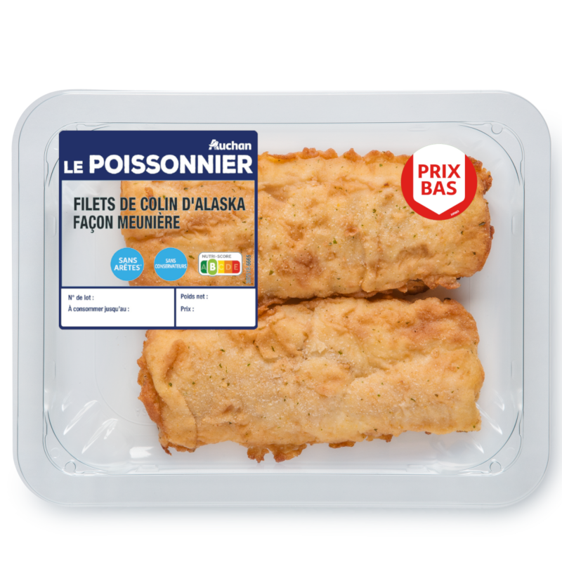 Filet de colin d'Alaska façon meunière x2 200g