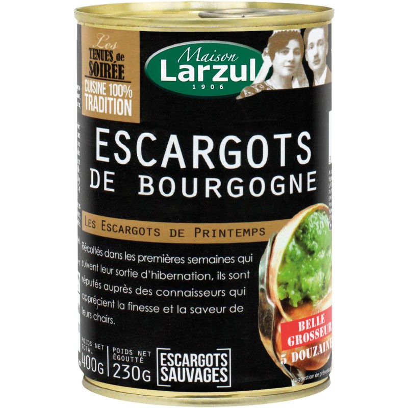 Escargots de Bourgogne belle grosseur x60 230g
