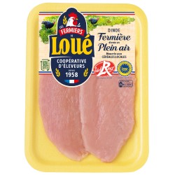 Escalope fine de dinde fermière label rouge x2 240g