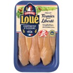 Aiguillette de poulet jaune fermier label rouge x6 180g