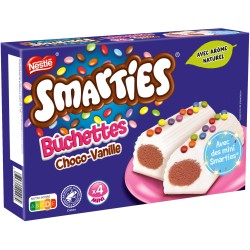 Smarties Bûchettes Glacées Choco-Vanille x4 228g