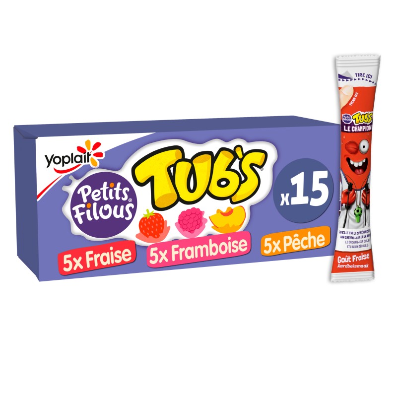 Tub's à boire aux fruits x15 555g