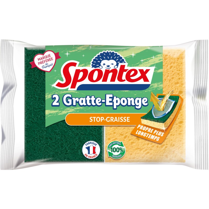 Gratte-Eponge Stop-Graisse x2