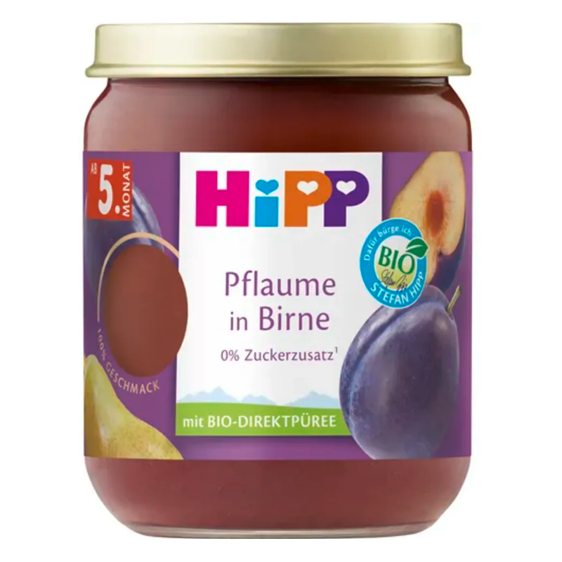 Compote de prune et poire bio dès 5 mois 160g