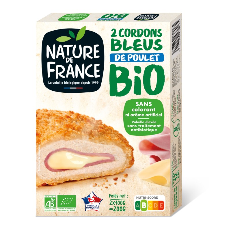 Bio Cordons Bleus de Volaille x2 200g