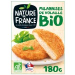 Bio Escalope milanaise de volaille x2 180g
