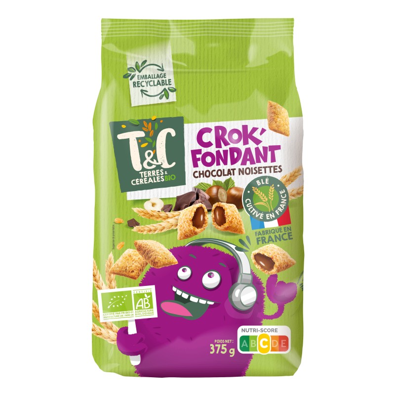 Bio Crok Fondant Chocolat Noisette 375g